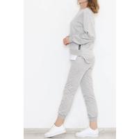 Tracksuit Set with Side Zipper Gray - 030.5238.