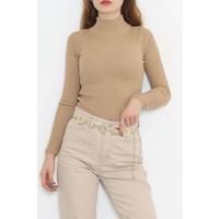 Yarım Balıkçı Fitilli Body Camel - 11201.1323.