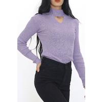 Yarım Balıkçı Dekolteli Body Lila - 7661.1319.