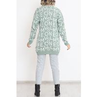 Written Pique Knit Cardigan Pastelgreen - 15158.1319.