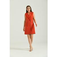 Vest Dress Orange