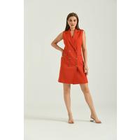 Vest Dress Orange