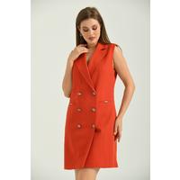 Vest Dress Orange