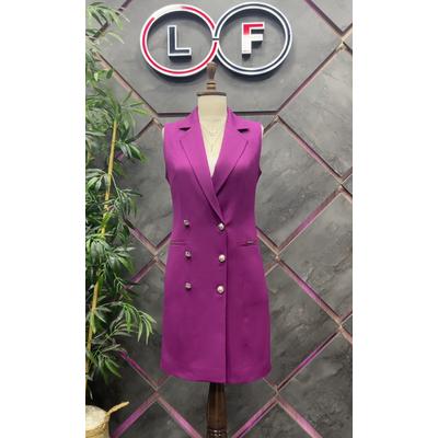 Vest Dress Plum