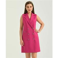 Vest Dress Fuchsia