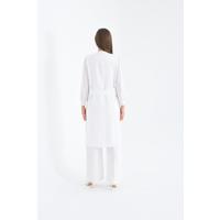 Linen Suit with Vest White