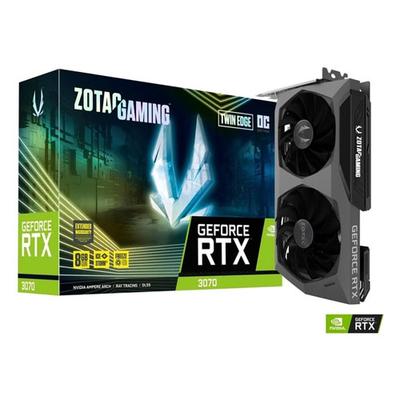 ZOTAC Nvidia 8GB RTX3070 TWIN EDGE OC GDDR6 256 Bit ZT-A30700H-10PLHR HDMI 3xDP