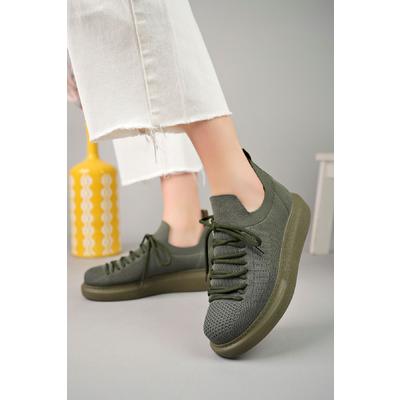 CH307 RT Tricot Kadın Ayakkabı HAKI